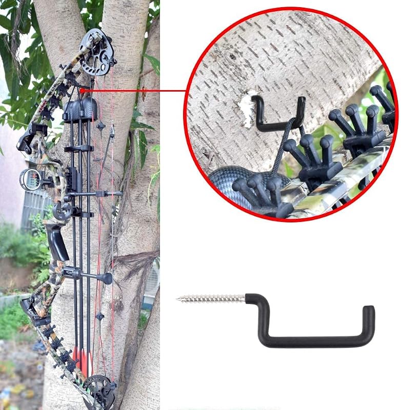 Gancho arco accesorios caza al aire libre 10uds negro