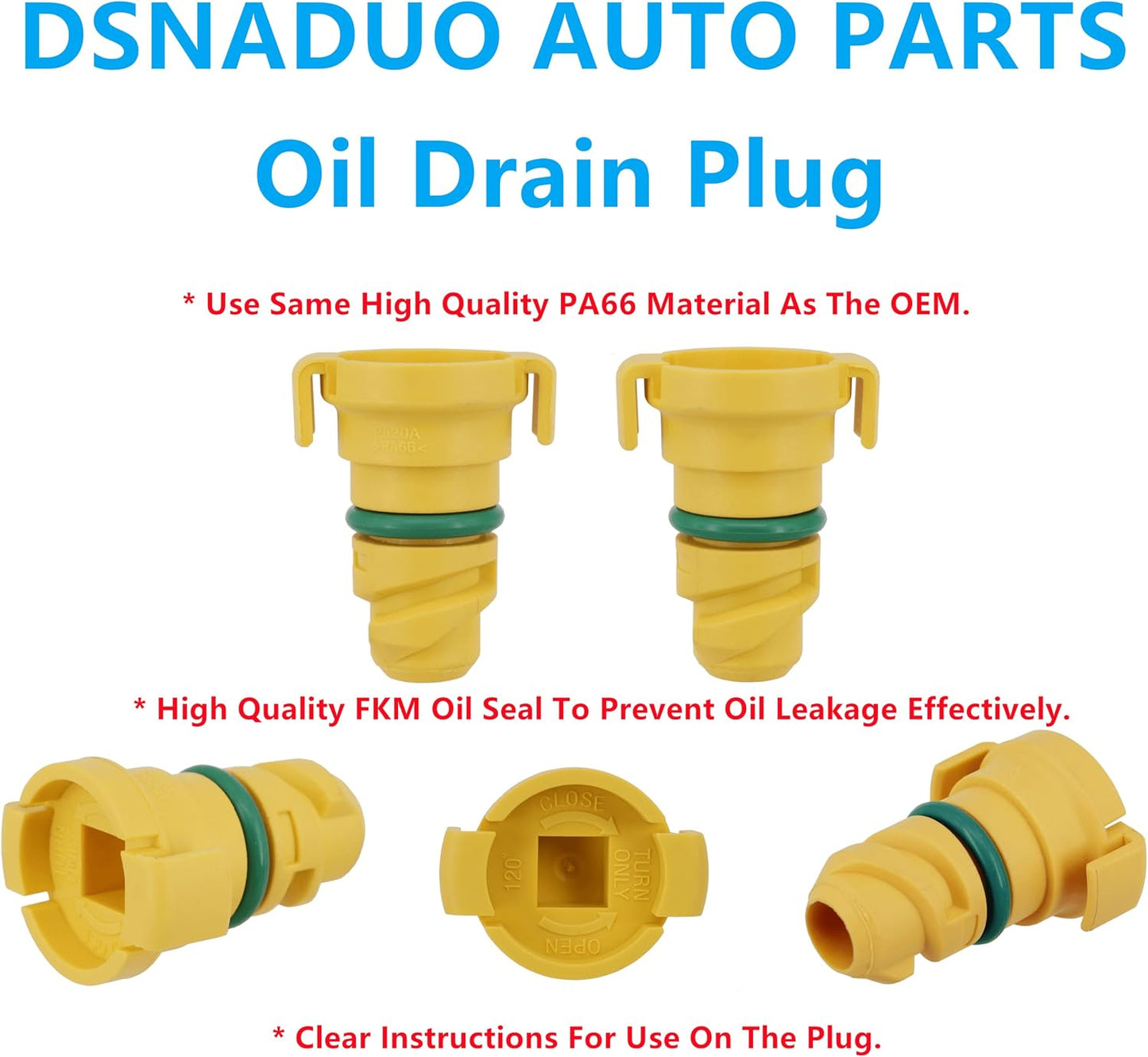4 Tapones Drenaje Aceite Comp Ford F-150 Mustang Bronco