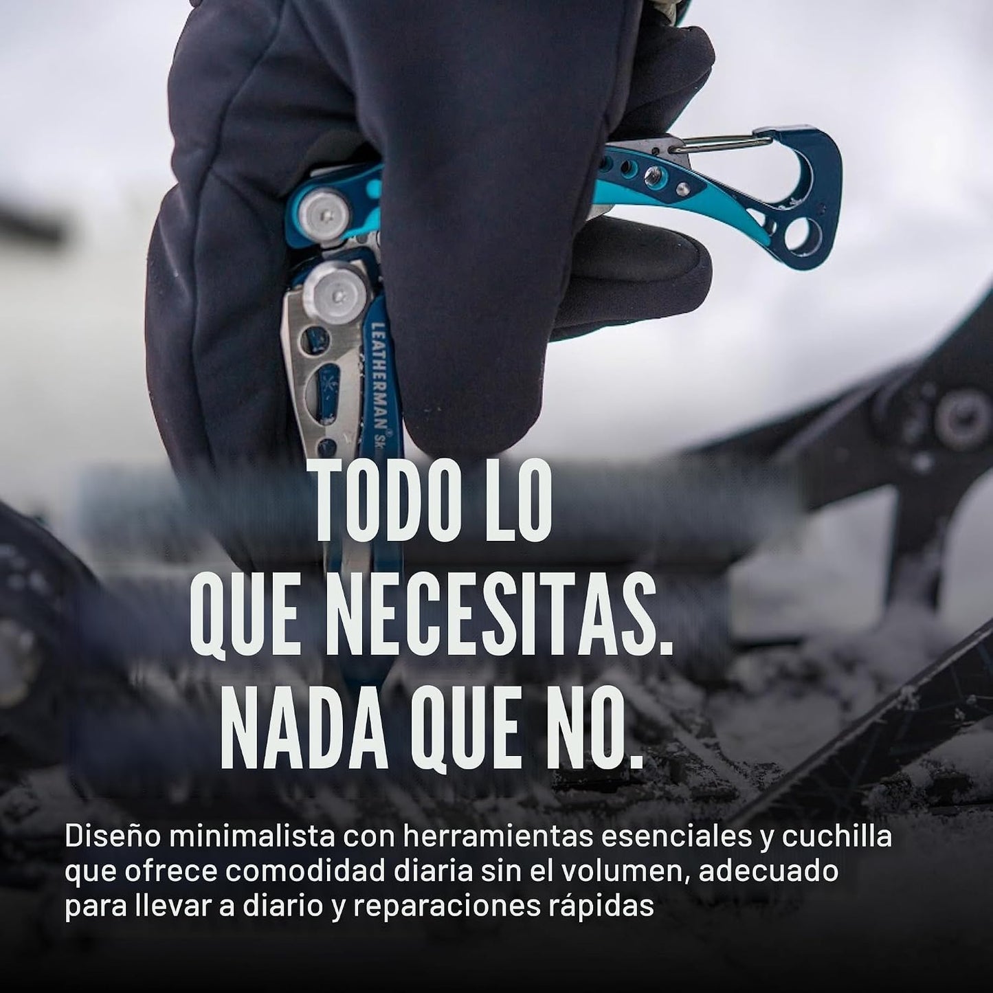 Multiherramienta 7en1 Skeletool CX uso diario verde