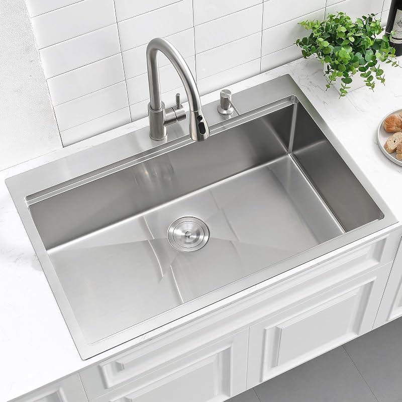 Fregadero cocina acero inox 33pulg con accesorios