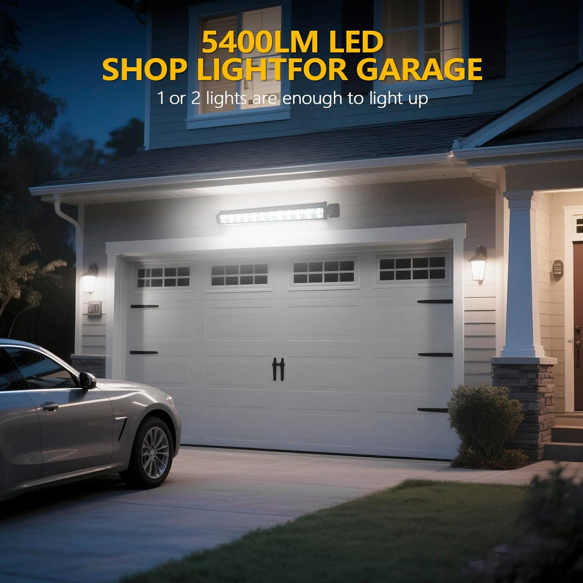 Luz LED enchufable garage 24W 6000K con cable 6.5pies