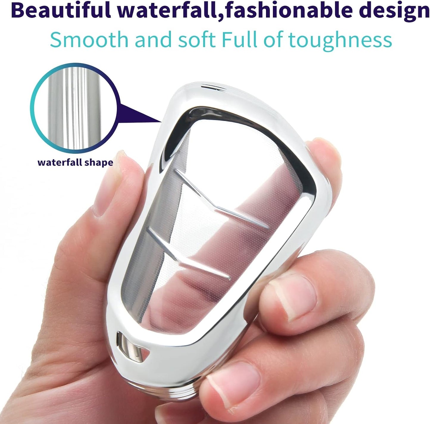 Funda llave TPU suave compat. Cadillac STS CTS XT5 Escalade