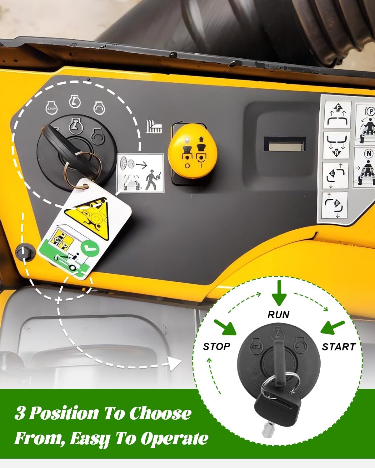 Interruptor encendido con llave para Cub Cadet ZT1 ZT2
