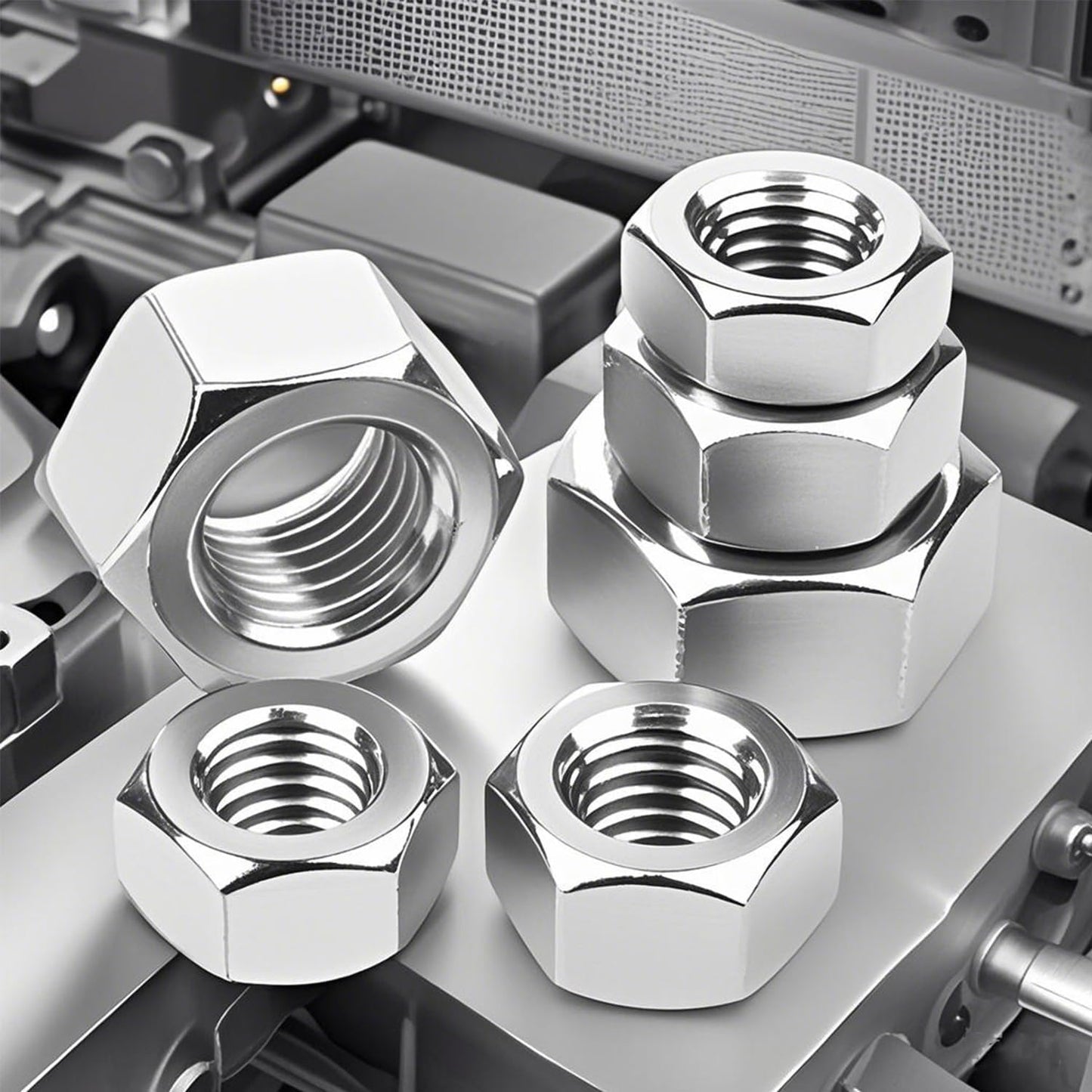 70 Pzas Tuercas Hex M6-1.0 Acero Inox 304 DIN 934