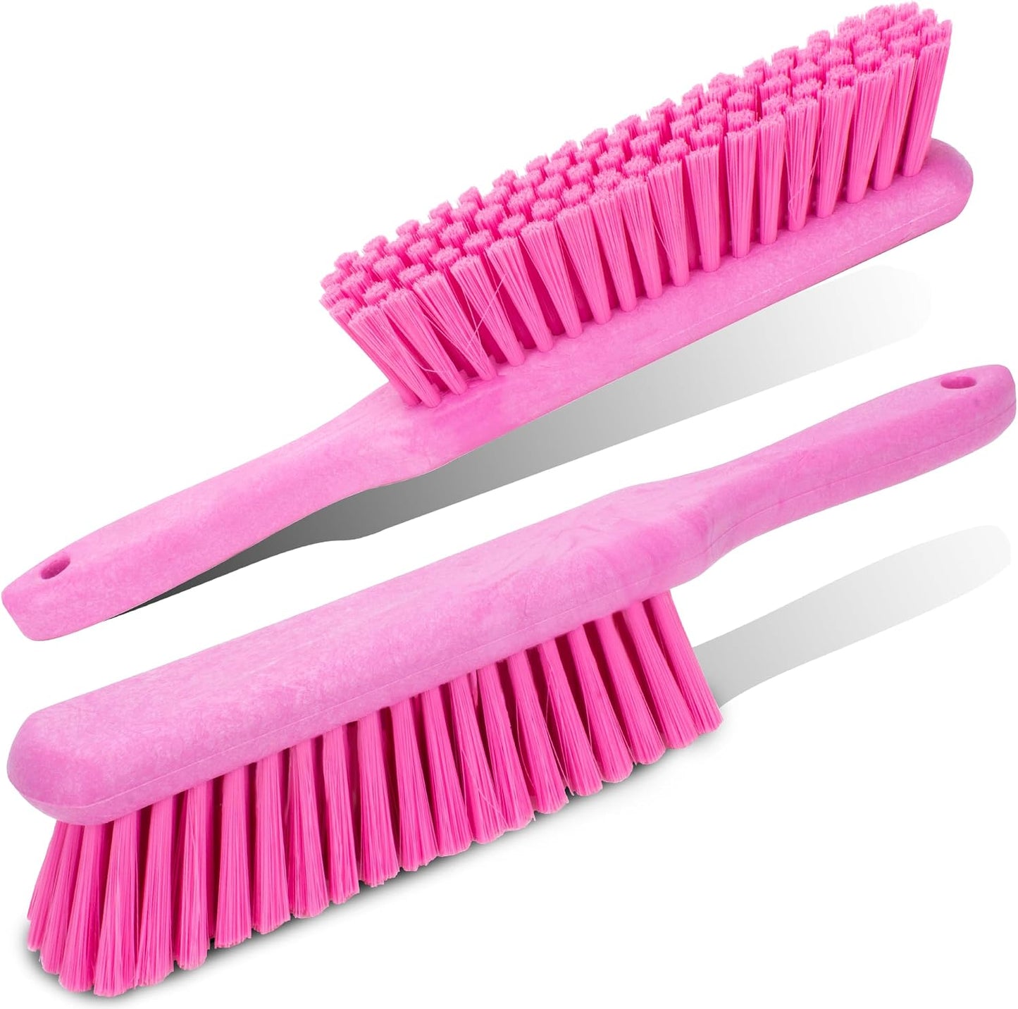 Cepillo suave para mostrador 8pulg polvo mango 5pulg rosa