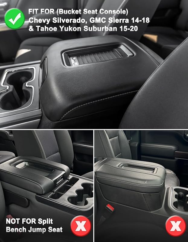 Funda reposabrazos consola Chevy Silverado GMC Sierra