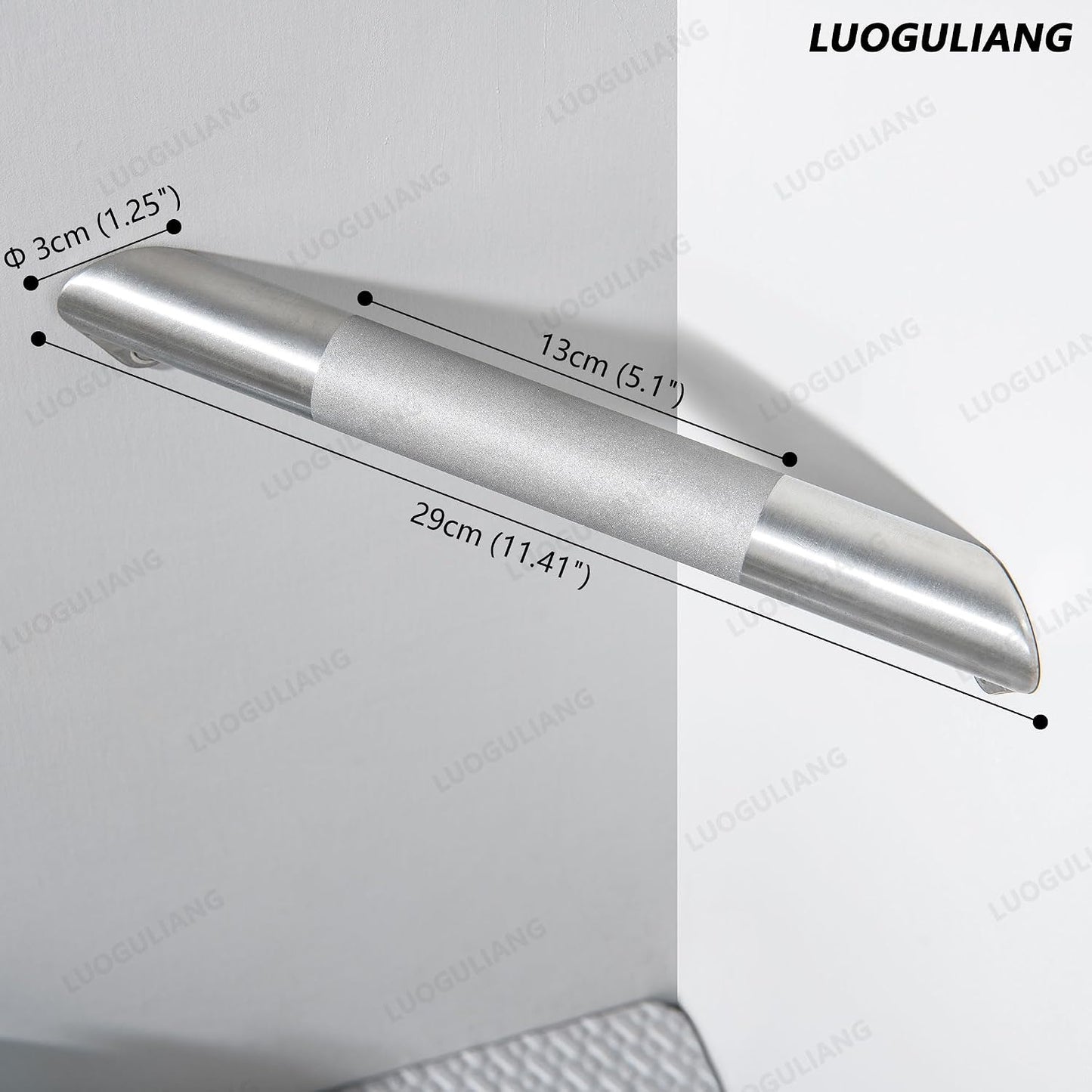 Reposapiés ducha acero inox antiderrap níquel cepillado