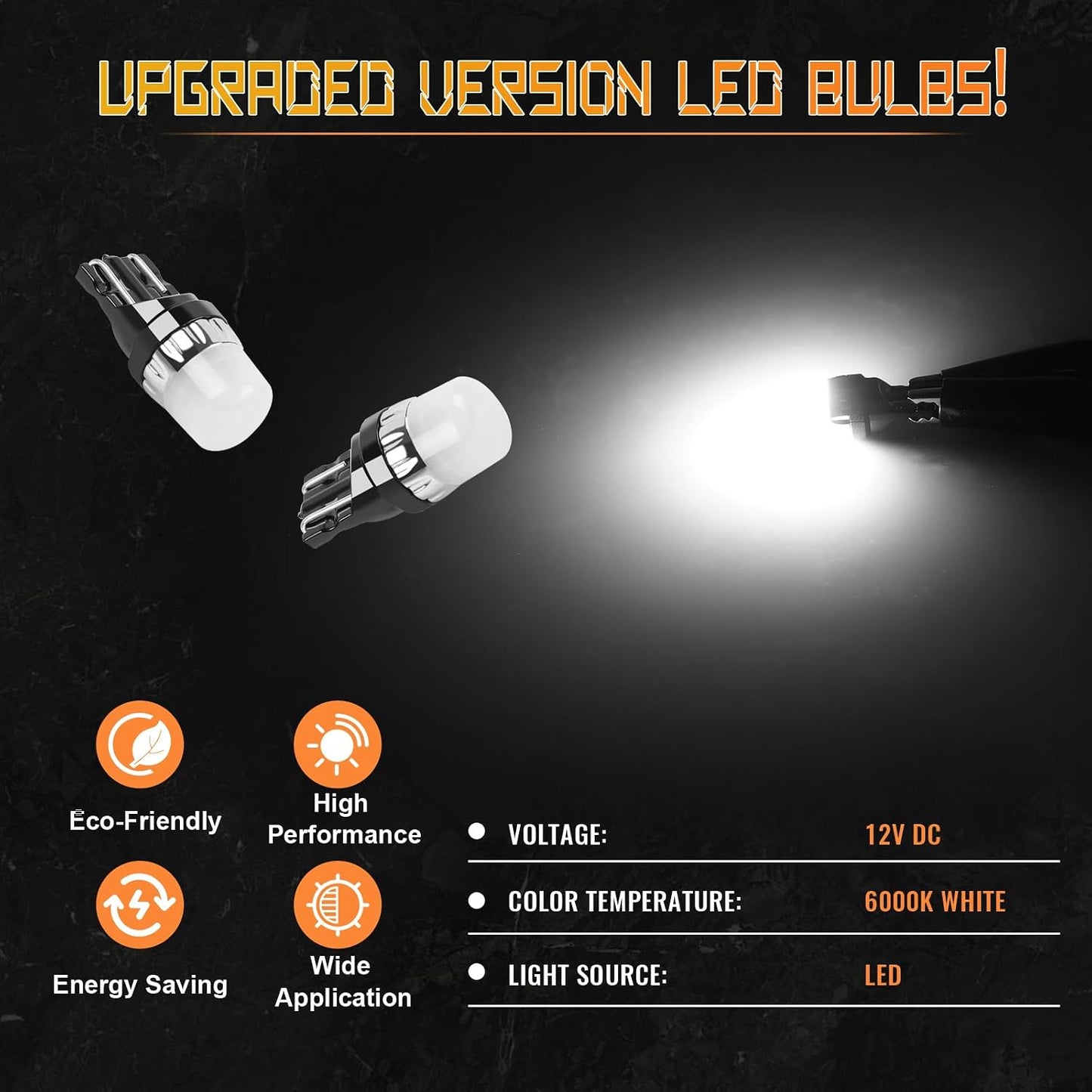Luces LED plateado para placa Chevy Silverado 6000K 2 pzas