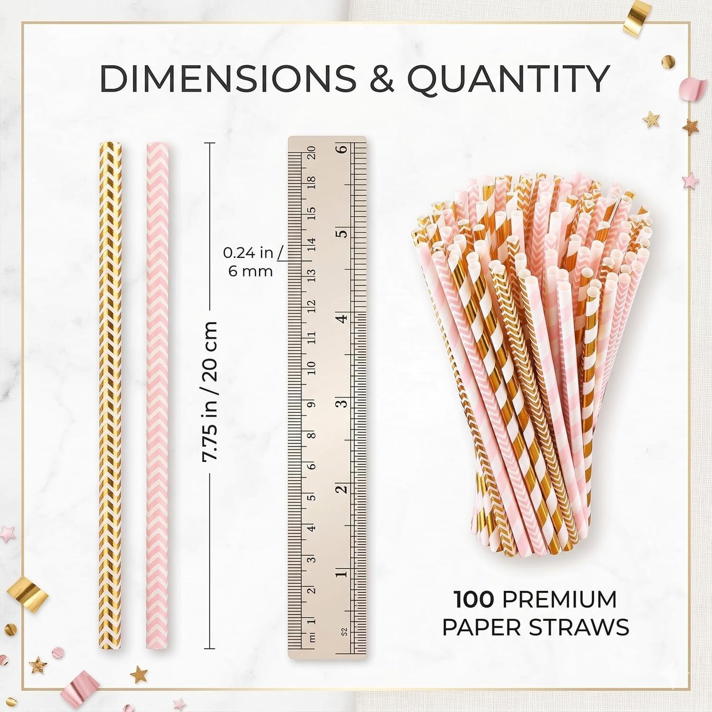 Pajitas papel biodegradables