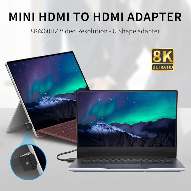 Adaptador HDMI 180 grados 8K 60Hz para cámaras y proyectores