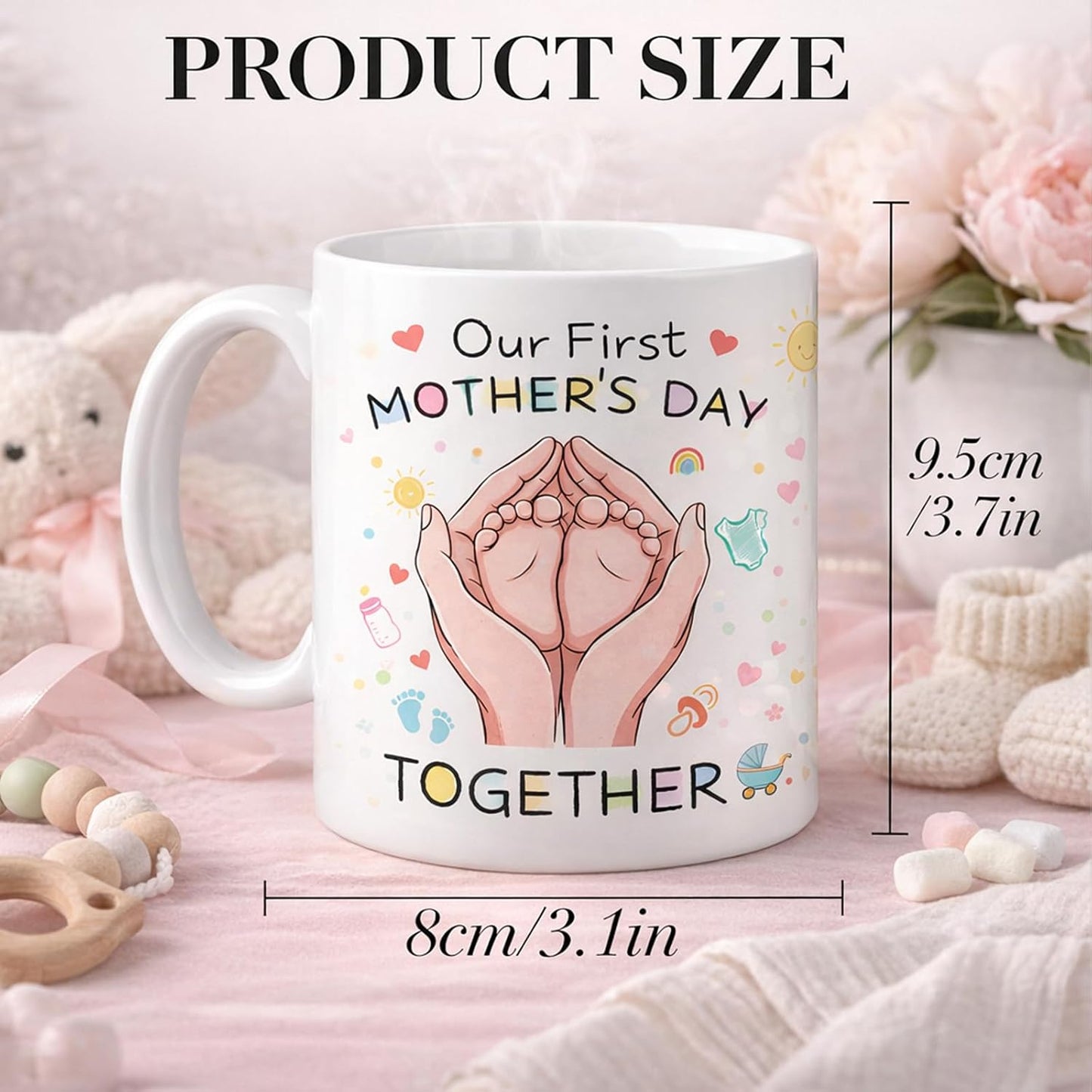 Taza café para mamá primerizas regalo día madre