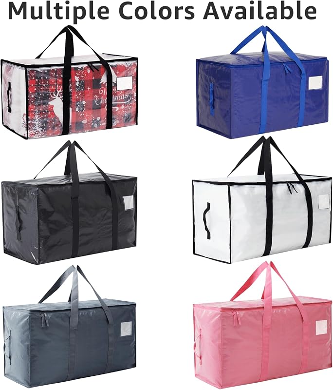 Bolsas mudanza grandes con tapas transparentes y cremalleras