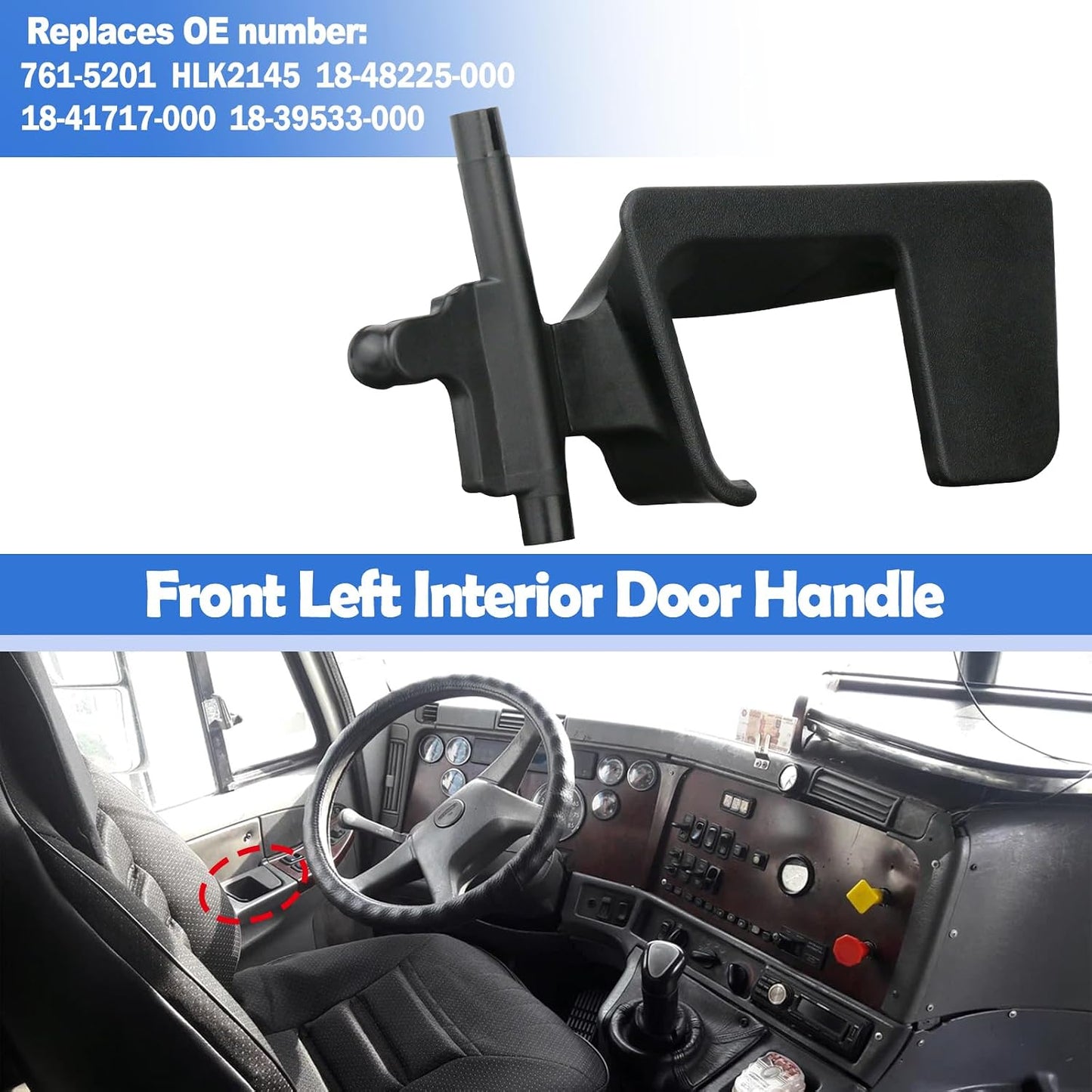 Manija puerta izquierda Freightliner 761-5201