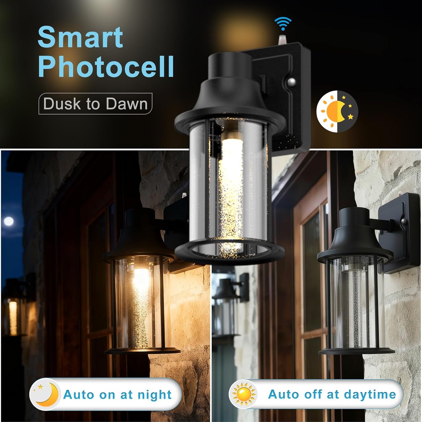 Lámpara pared exterior led e26 ip65 pantalla policarbonato