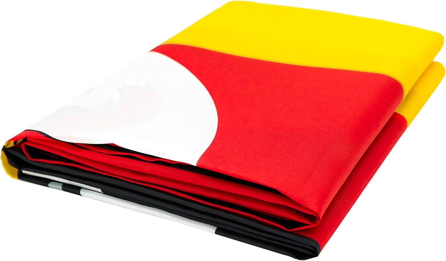 Bandera Uganda 3x5ft poliéster ojales latón