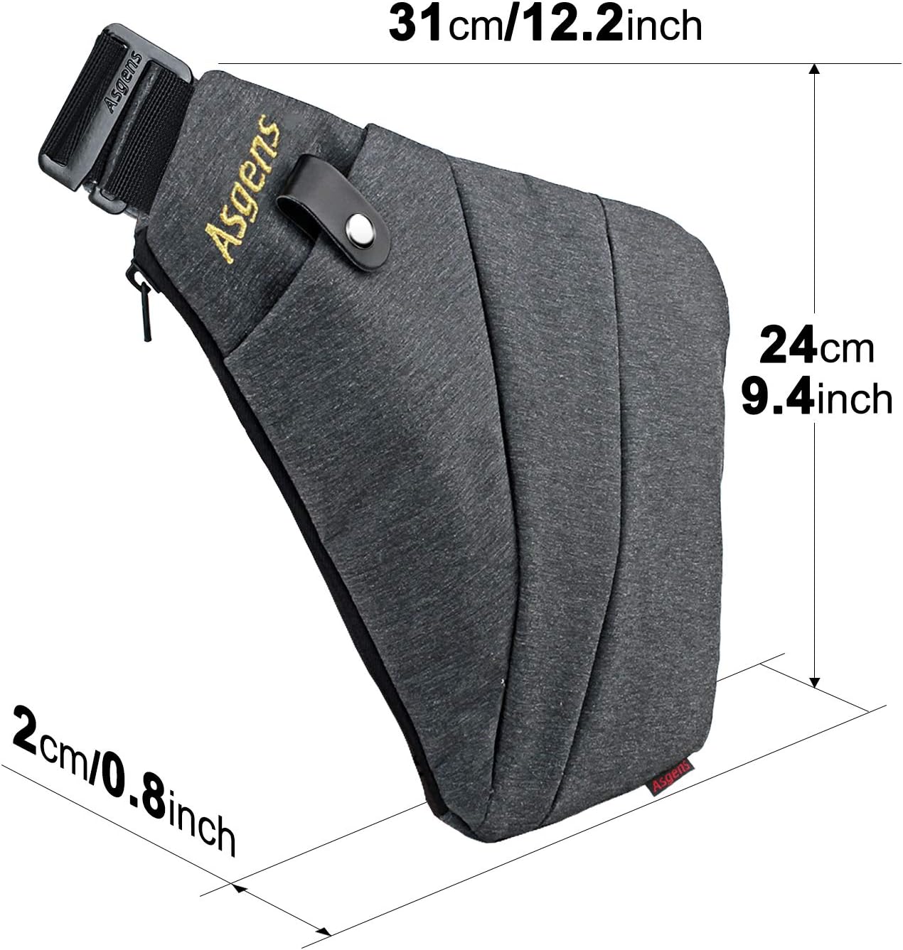 Bolso bandolera antirrobo para hombres y mujeres viaje