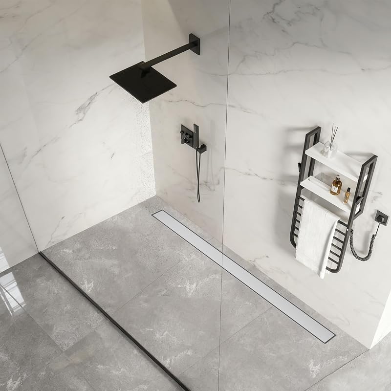 Drenaje ducha acero inox 304 cepillado 48" con patas