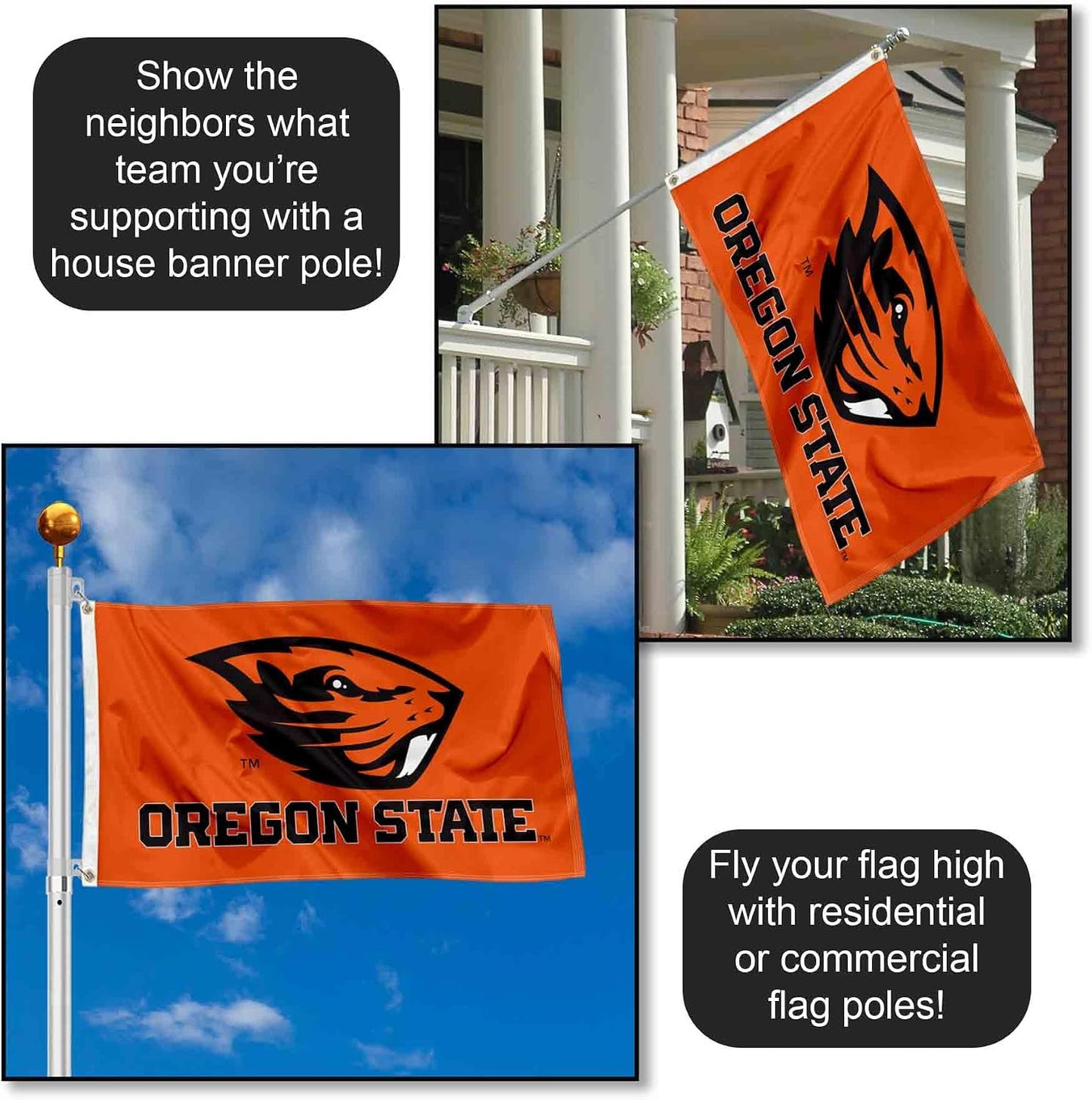 Bandera Universidad Oregon State Beavers