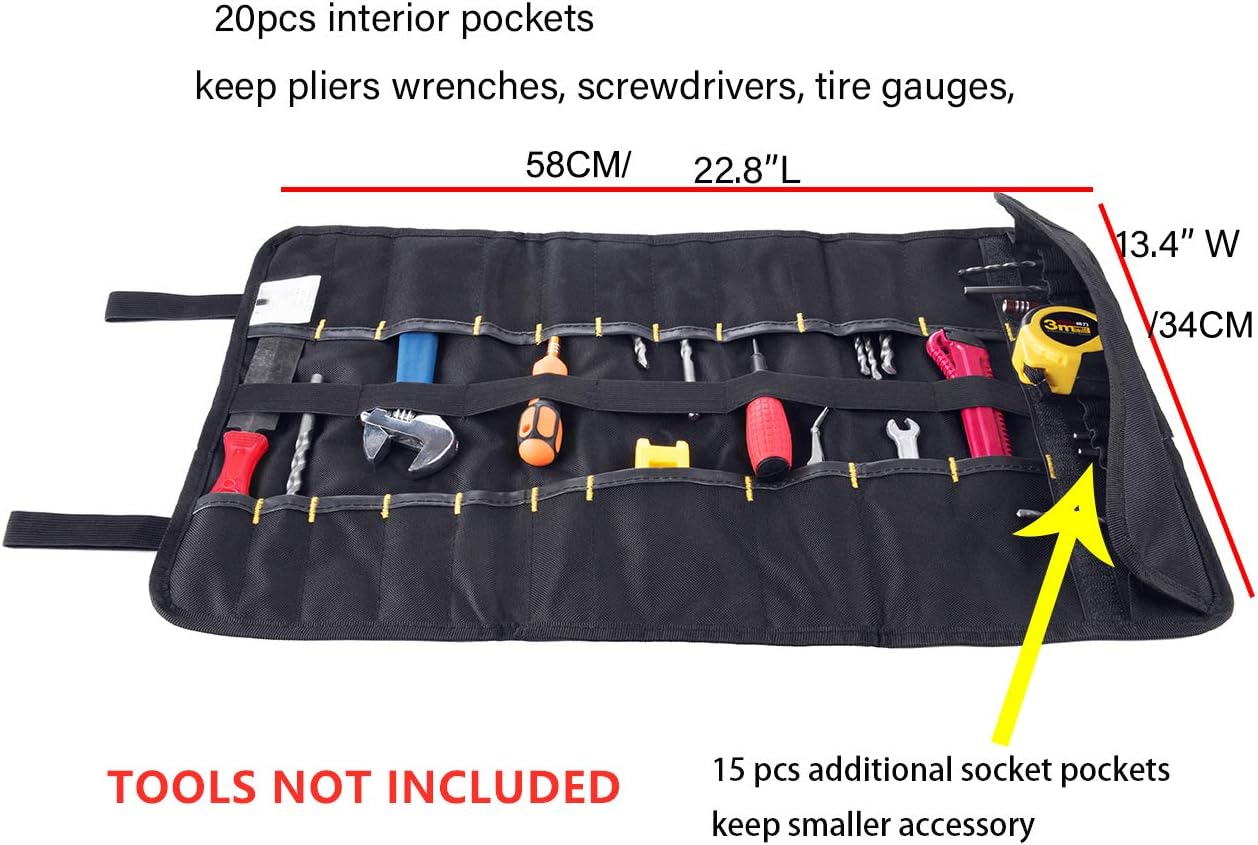 Organizador bolsas lona para llaves destornilladores electricistas
