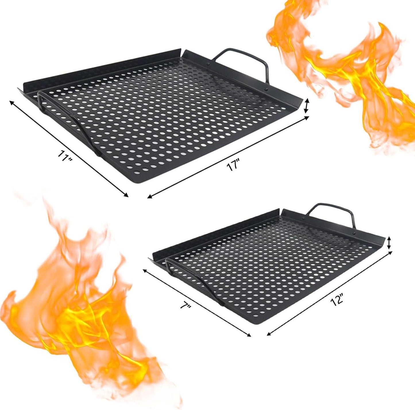 Sartenes acero inox 7x12pulg asas uso interior exterior