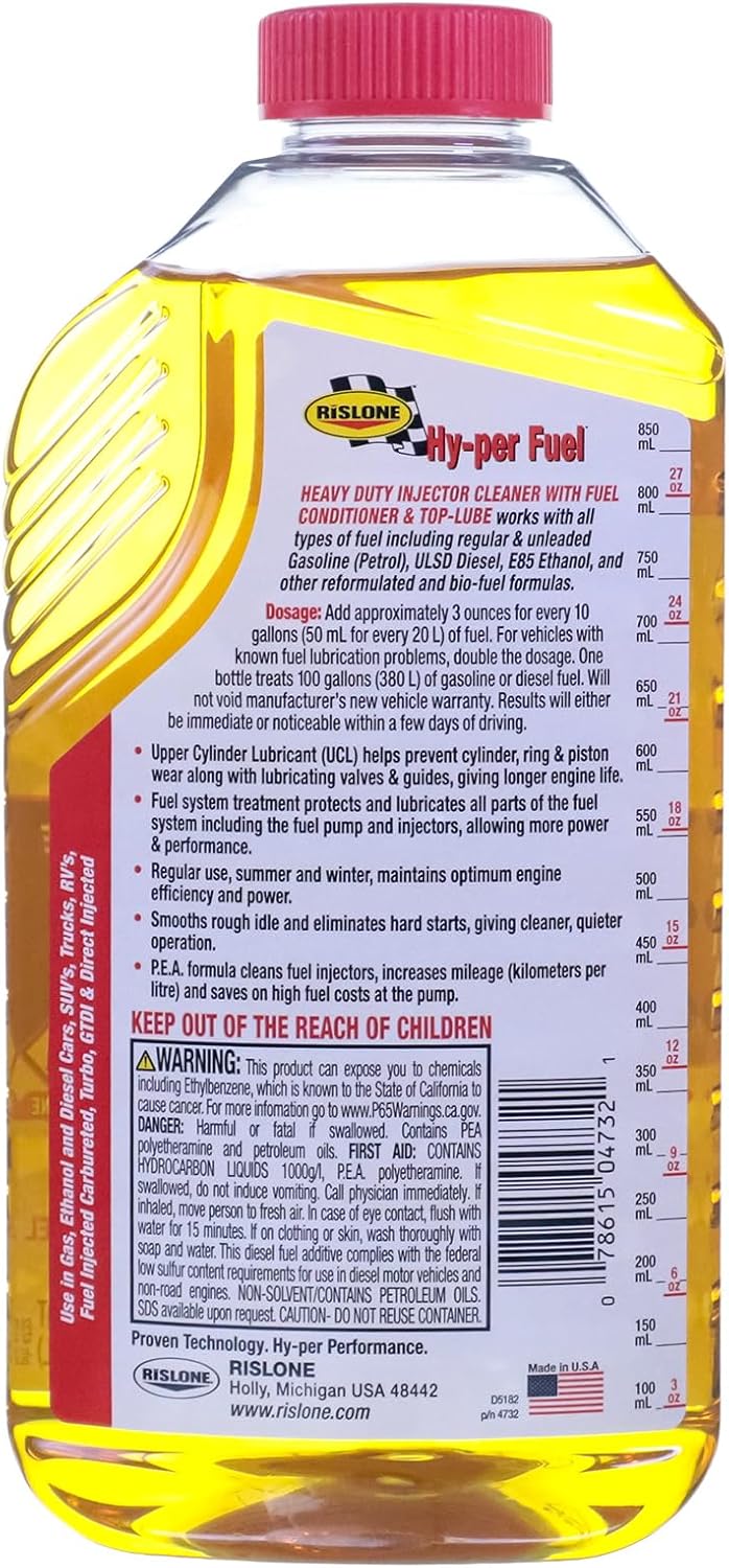 Limpiador inyectores combustible con lubricante 32oz