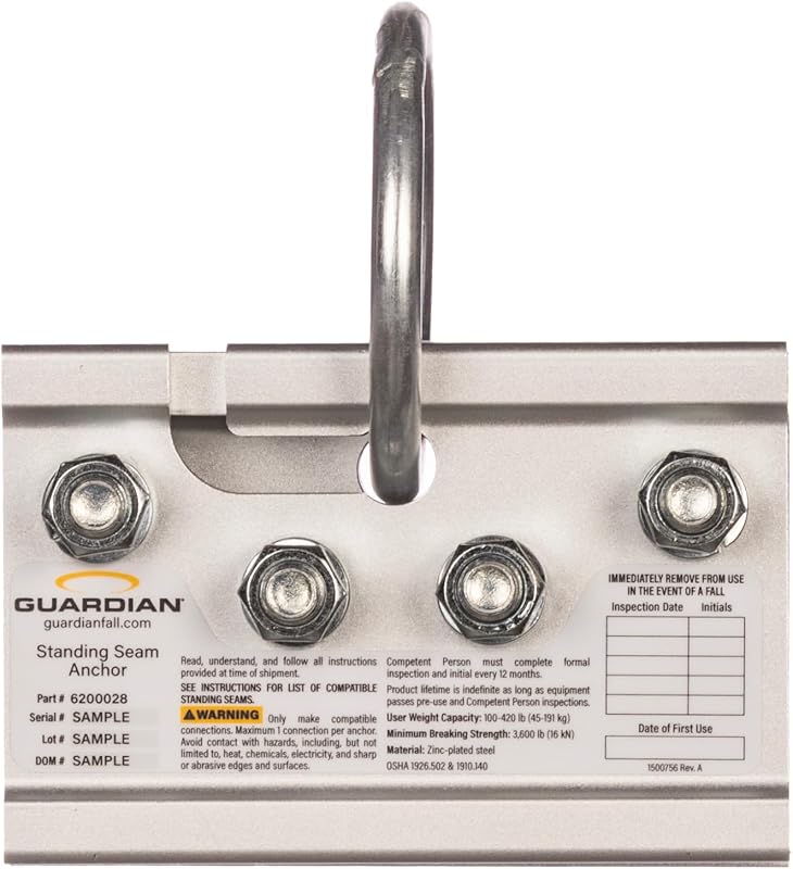 Abrazadera techo con costura pie 10600