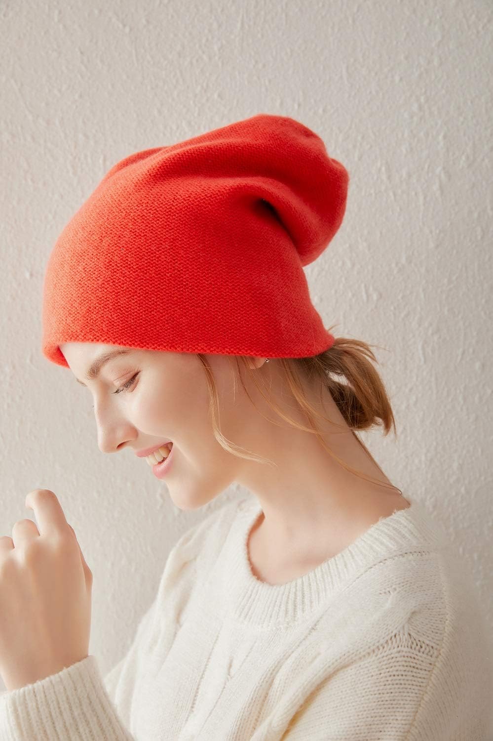 Gorro esquí cachemira doble capa 100%