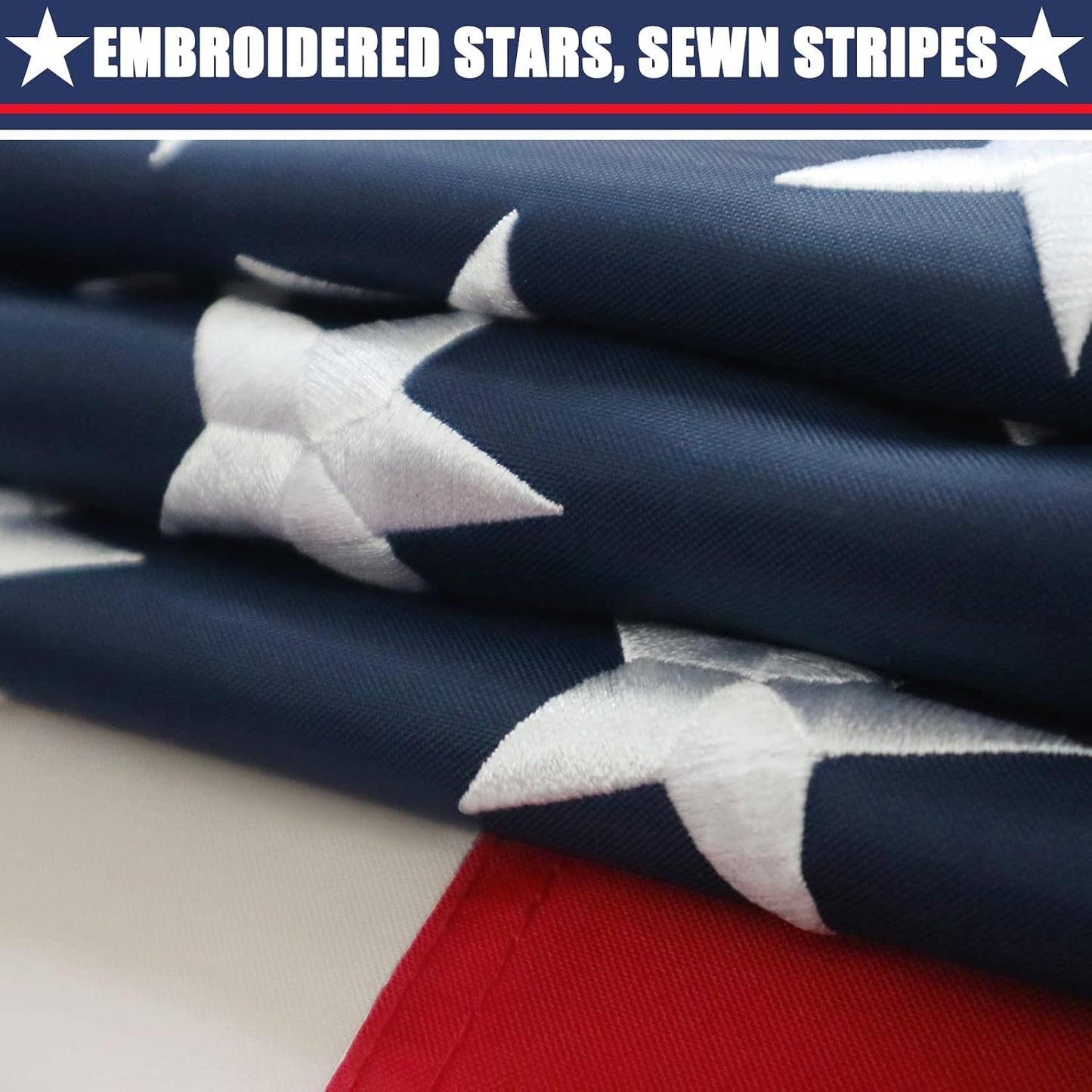 Bandera USA 2x3ft 4 ojales latón para pared