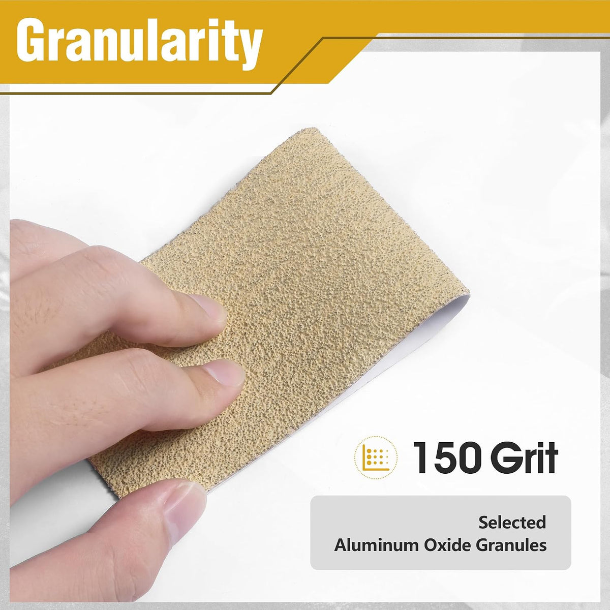 Rollo papel lija PSA grano 150 2-3/4pulg x20yd autoadhesivo