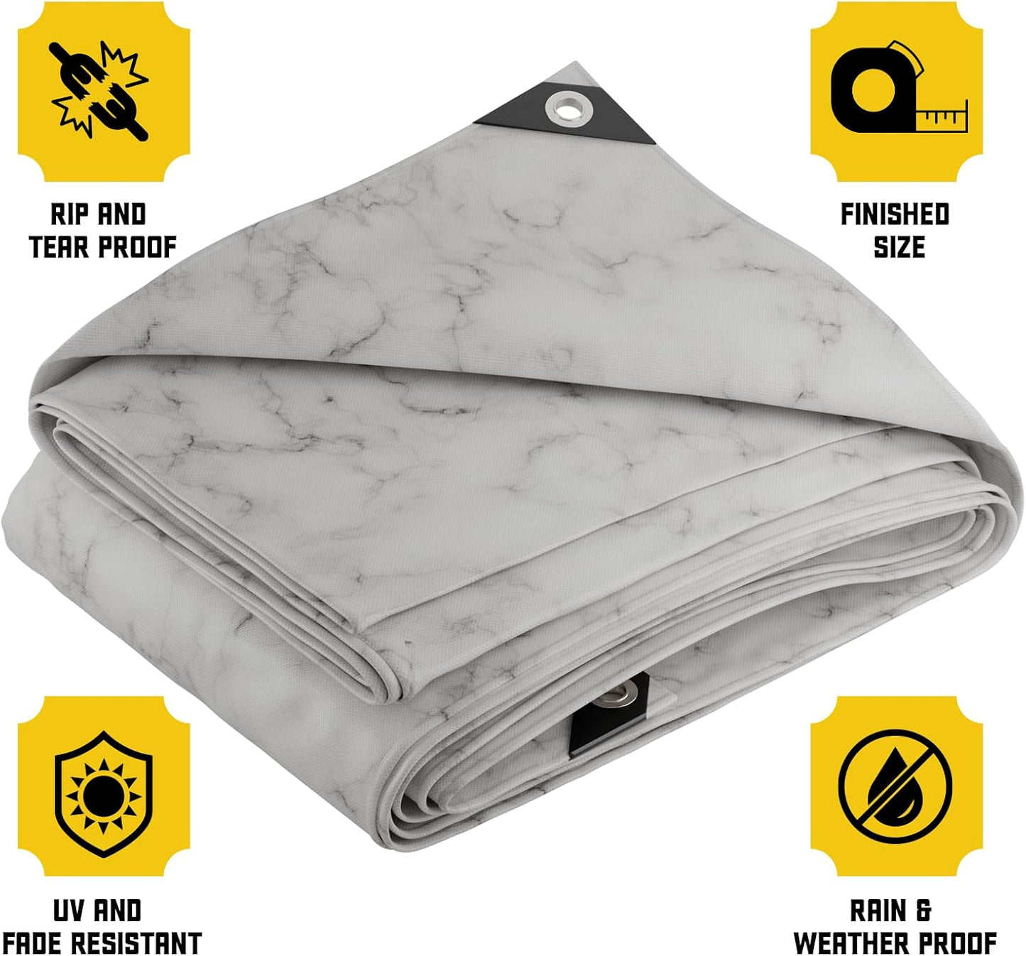 Cubierta lona polietileno 0.78pulg impermeable UV resistente