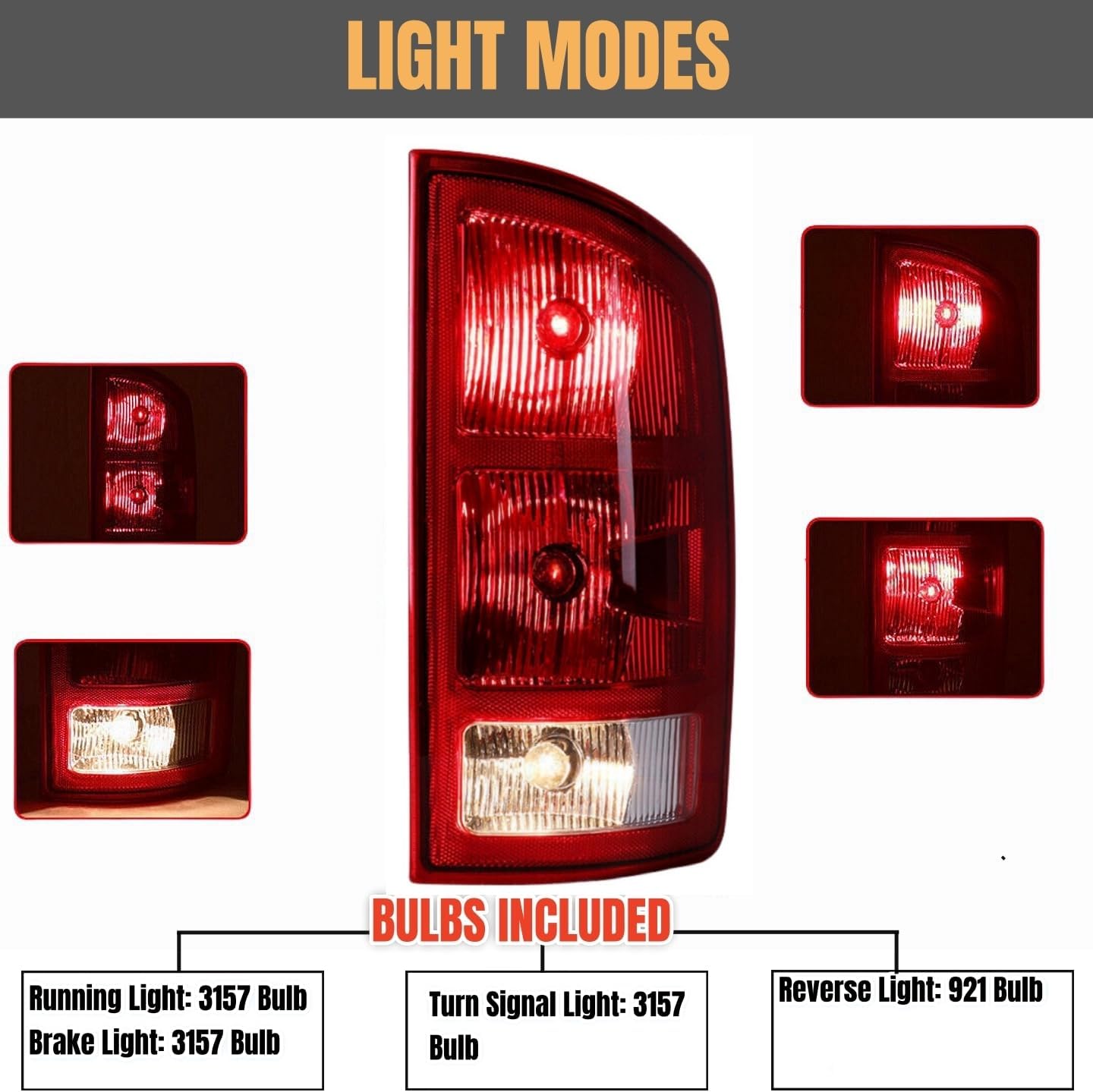 Luz trasera freno Dodge Ram 2002 placa circuito pasajero