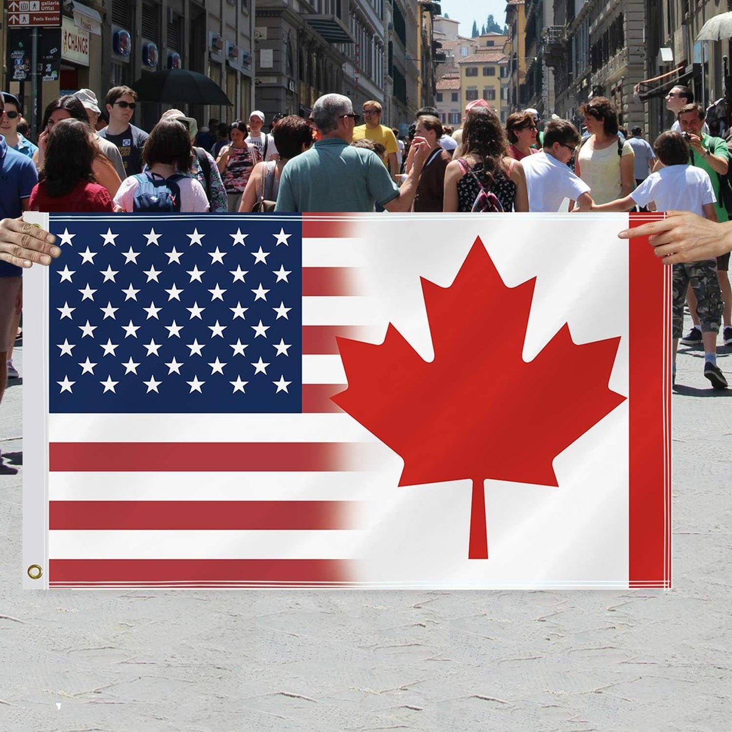 Bandera Canadá 3x5ft poliéster 150d doble cara