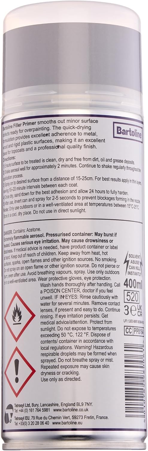 Pintura aerosol imprimación gris 13.5oz pack 3 para metal madera