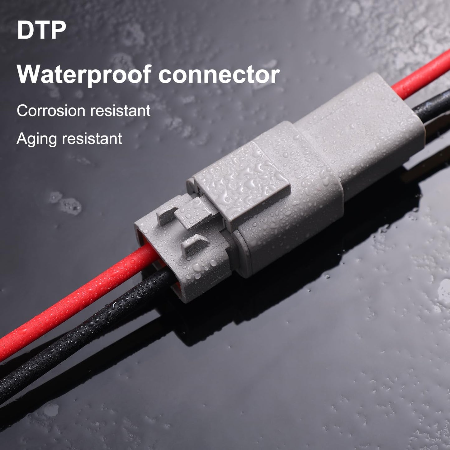 2 Pares Conectores DTP 2 Pines 12 AWG para Luz LED Coche Barco