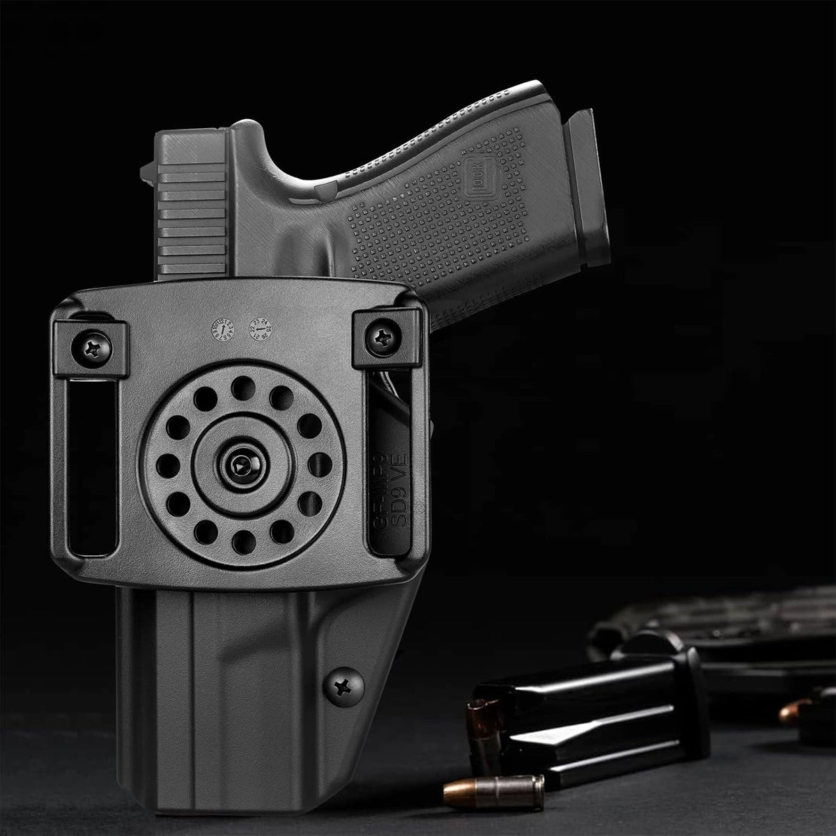 Accesorio ajustable para cinturón 1.5-2.25pulg clip OWB polímero