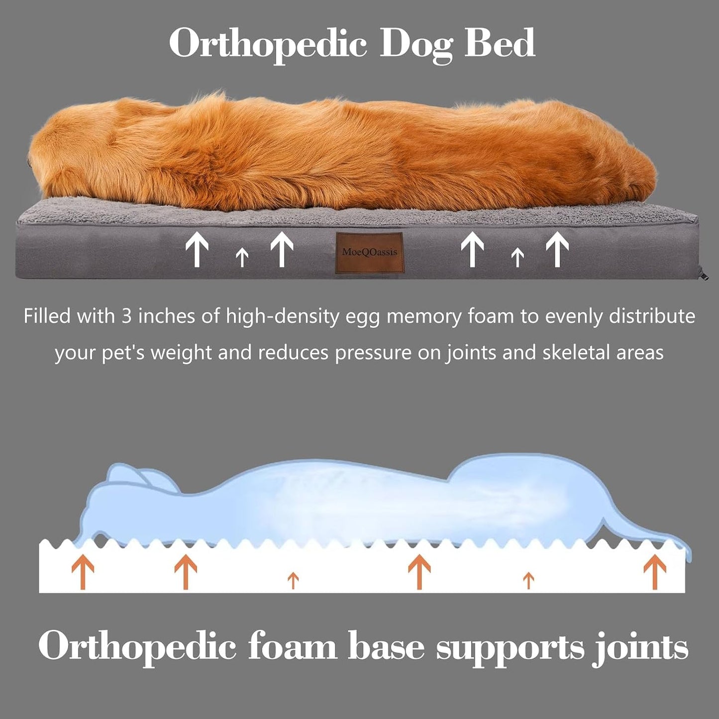 Alfombrilla antiderrap para perros grandes 44pulg con funda