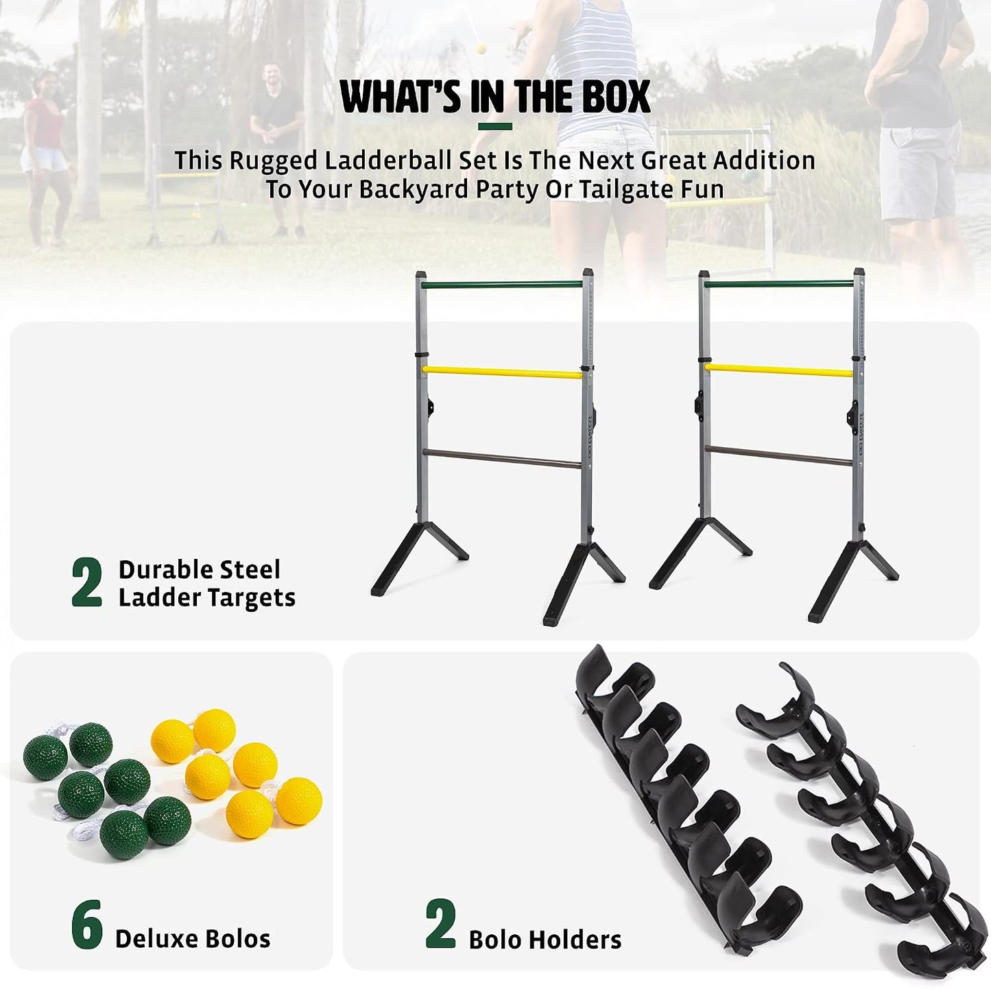 Set Ladderball Acero Inox con Sistema Puntuación