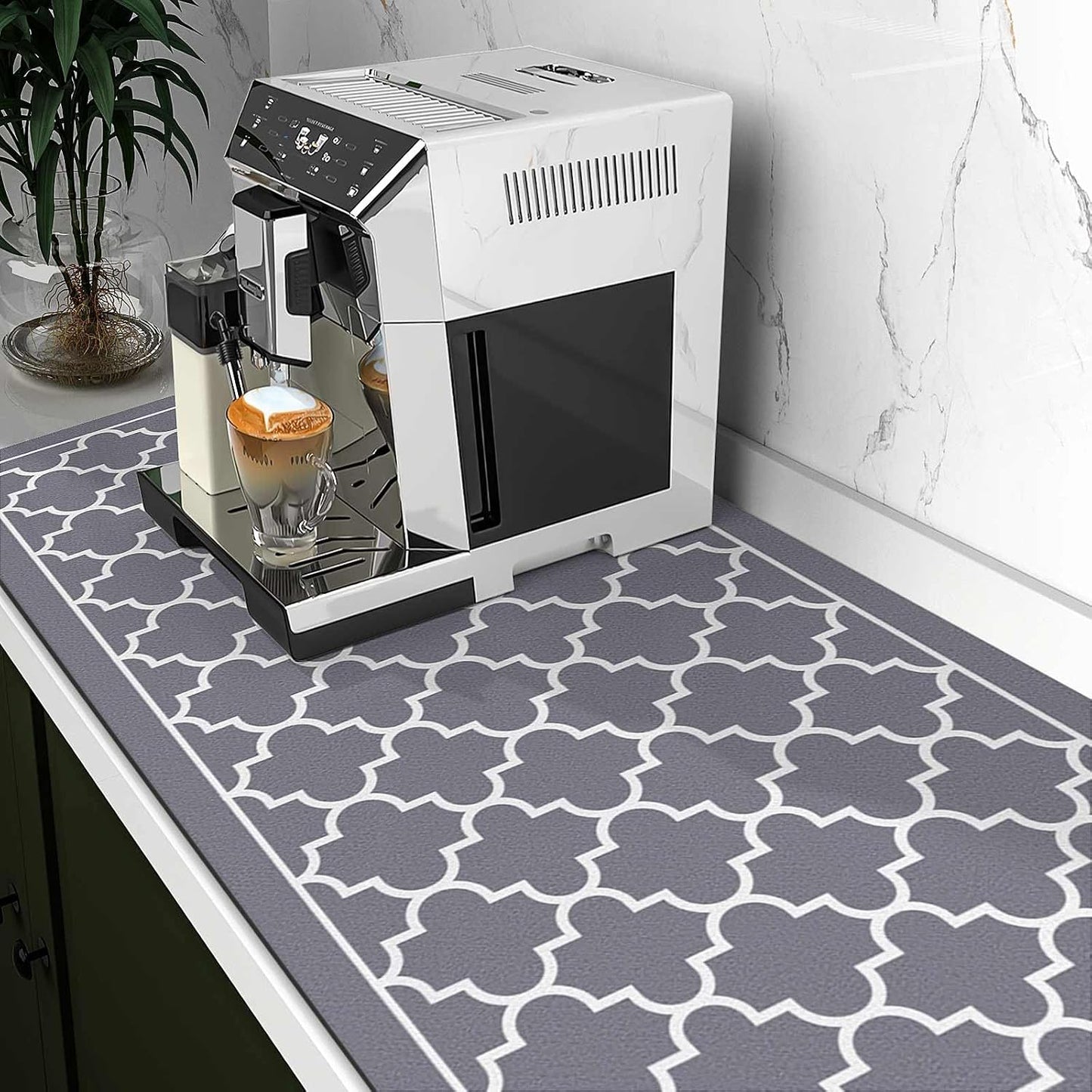 Tapete secado platos grande 18x36 absorbente fácil limpieza