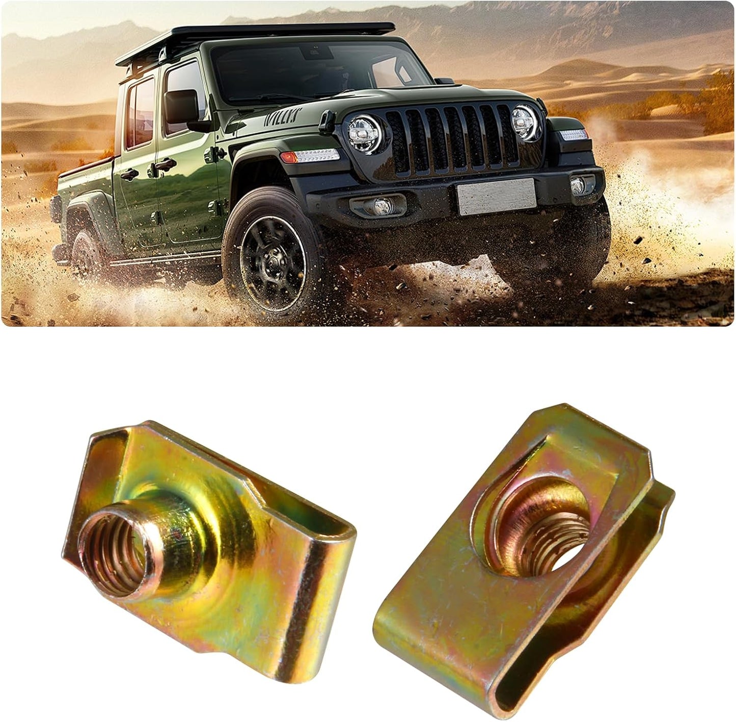 Set 40 Tuercas en U M4-M8 para Automóvil y Moto