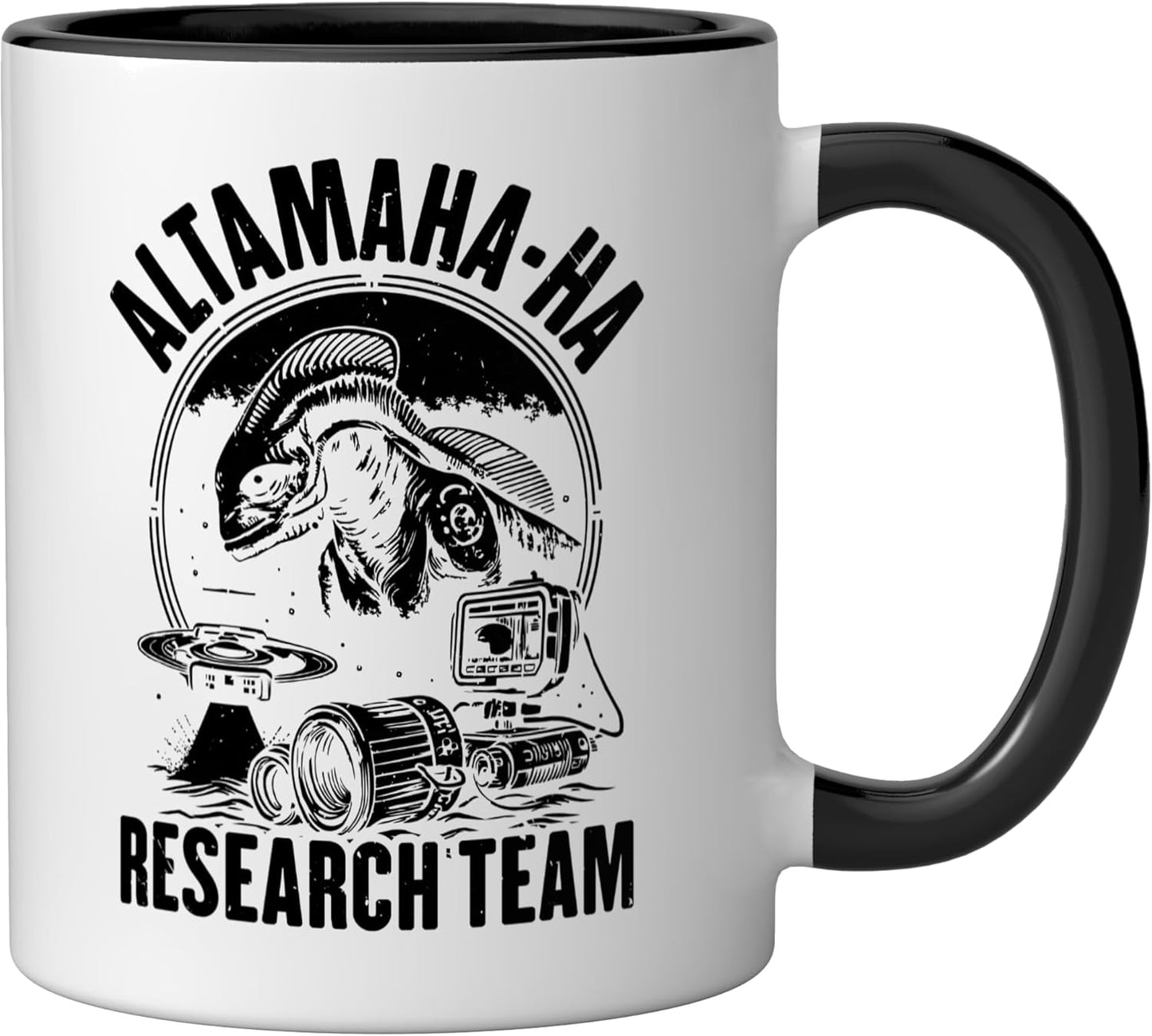 Taza Cerámica Criatura Legendaria Negro/Blanco