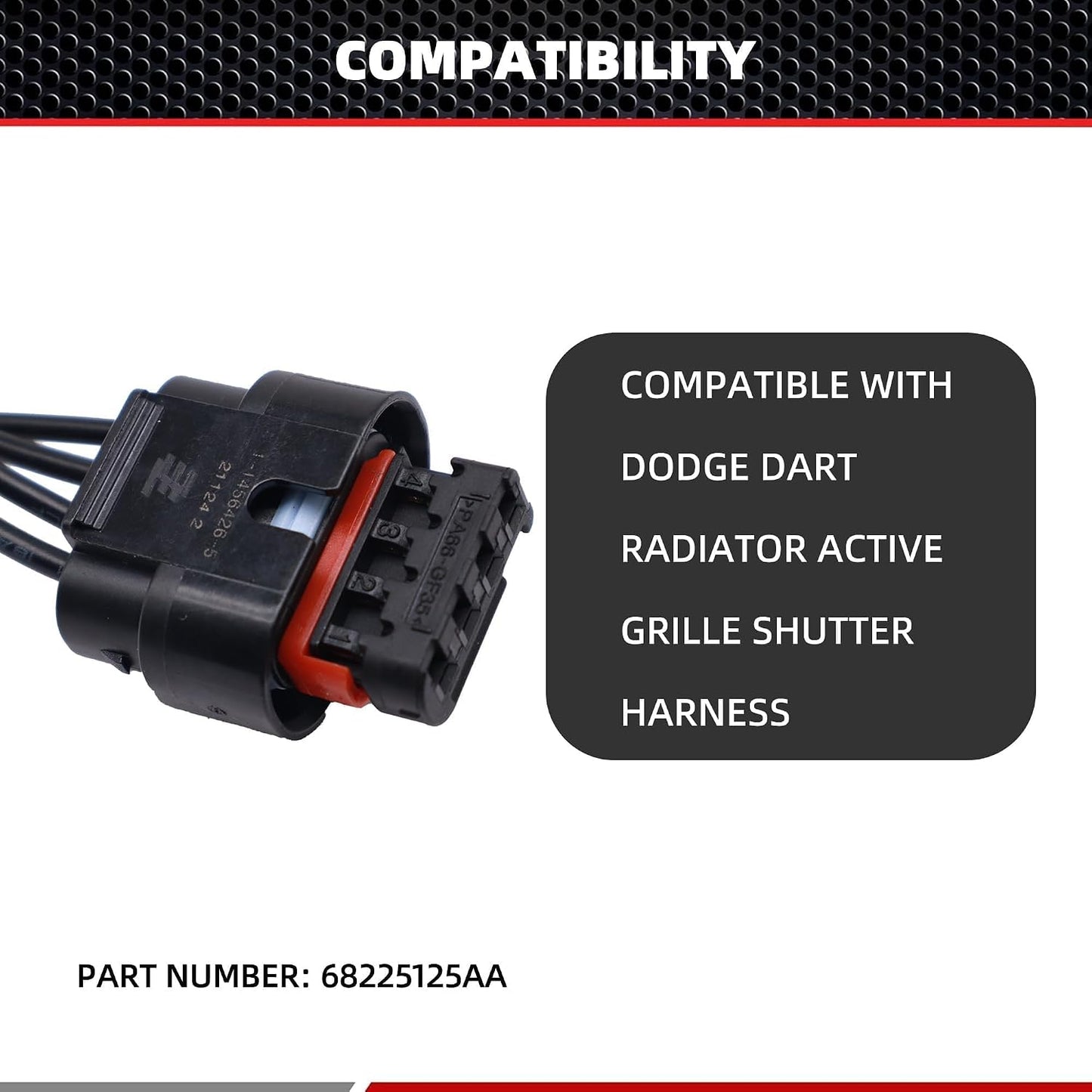 Conector radiador Active Grille Shutter Dodge Dart 2.0L 2.4L