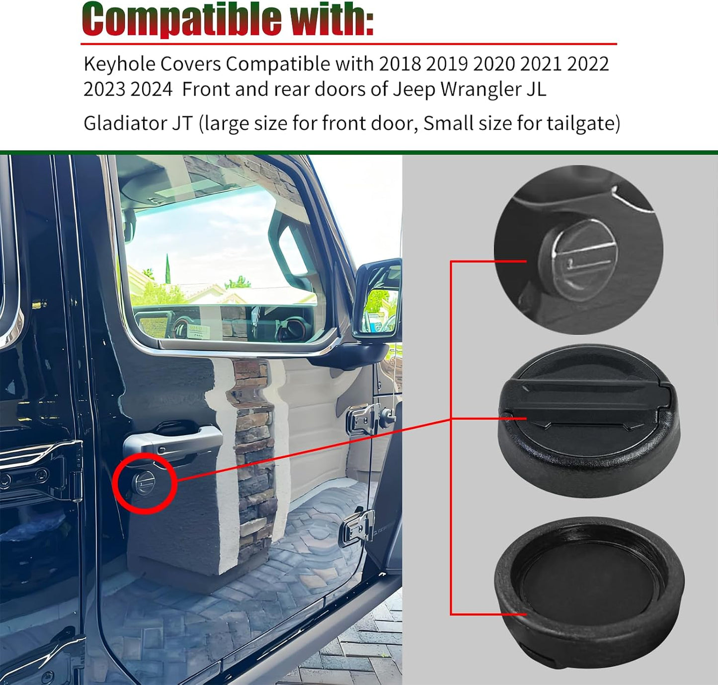 Cubiertas magnéticas puerta Jeep Wrangler JL JK 18-25