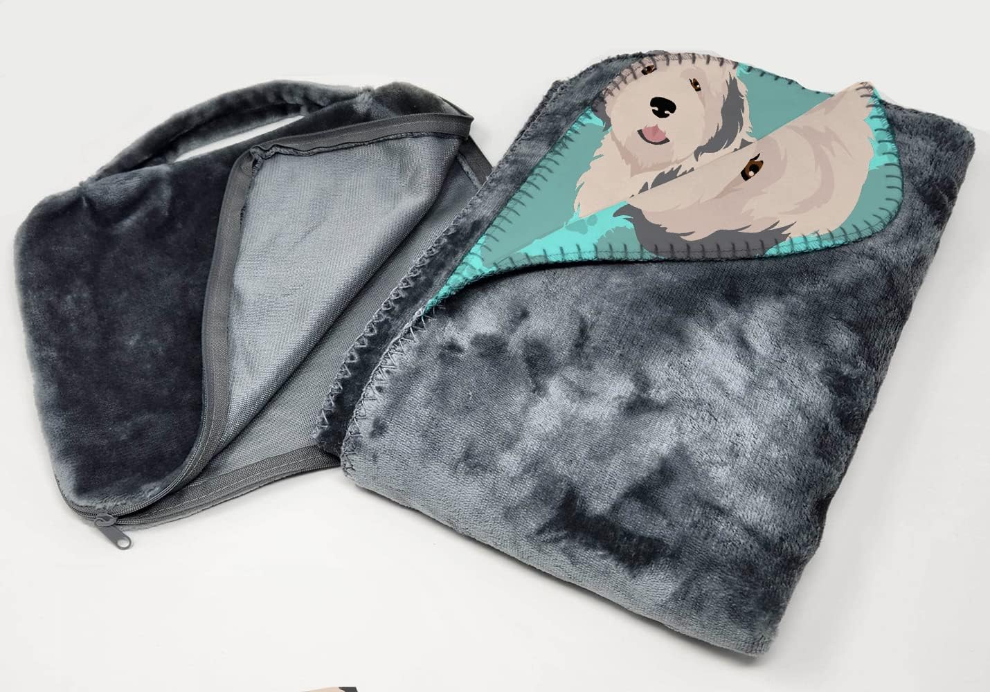 Manta viaje suave con bolsa perro pastor camping