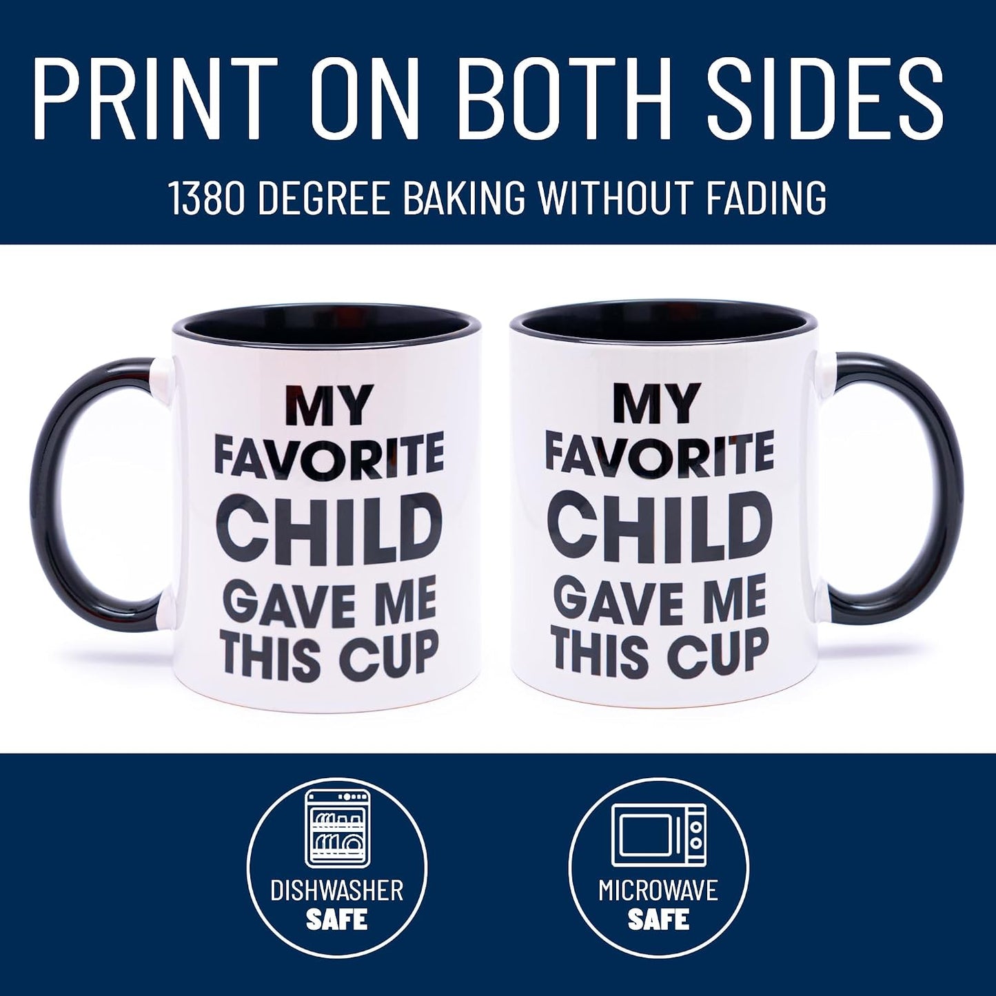 Taza regalo día del padre padrastro hijo favorito
