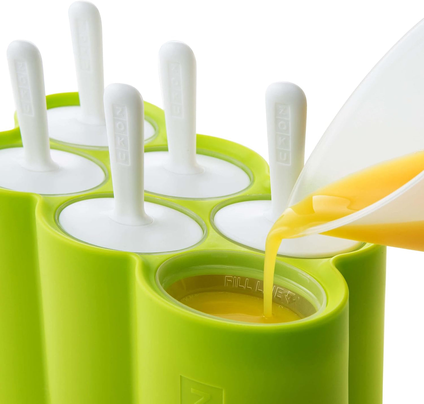 Moldes paletas 6 pzas sin BPA con palillos