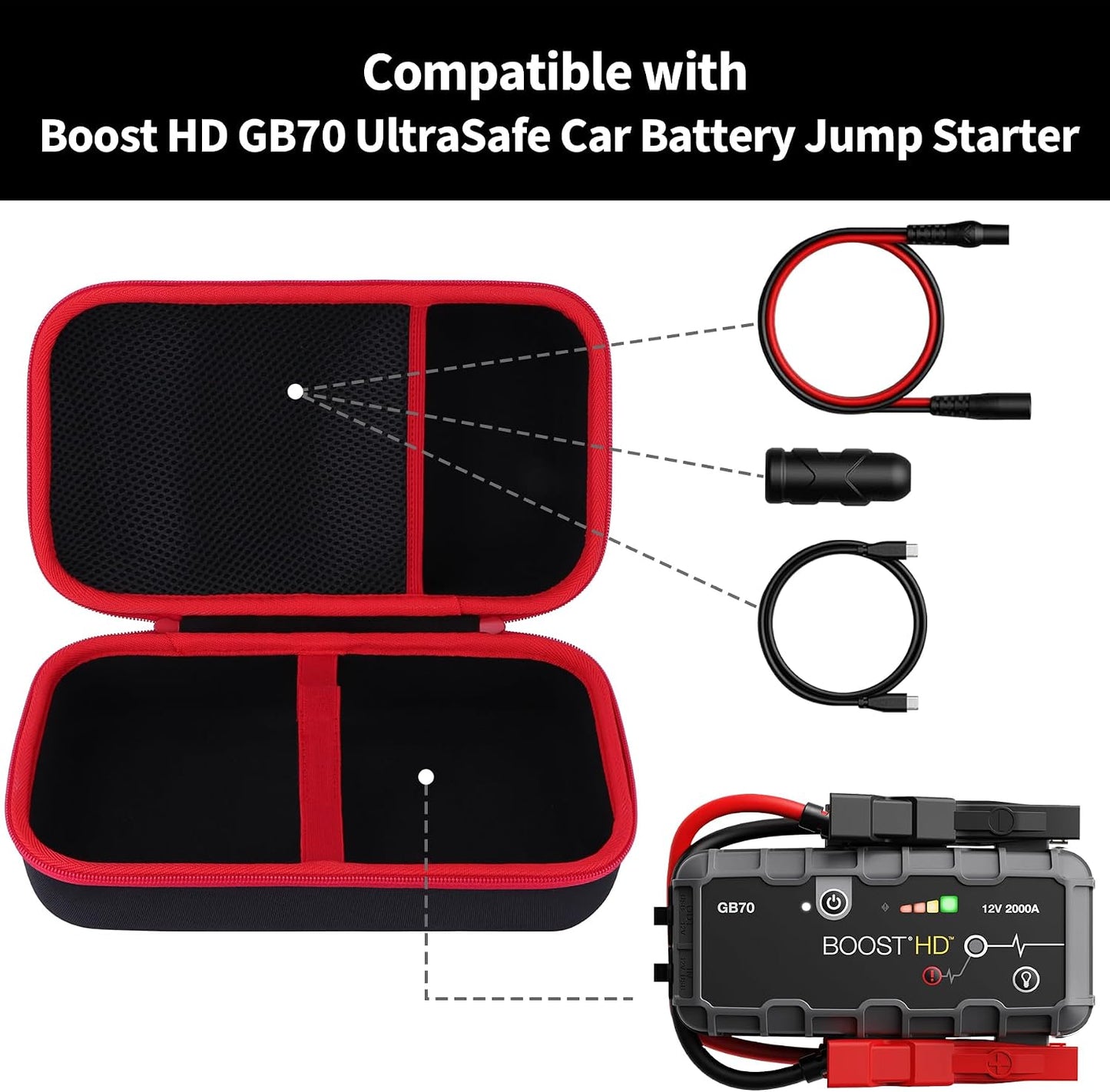 Estuche compat. con Boost HD GB70 Power Bank
