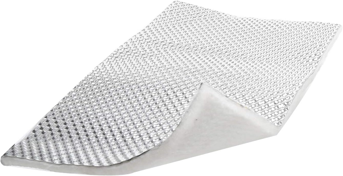 Escudo térmico plateado 0.5x1x3 pies para tubo escape
