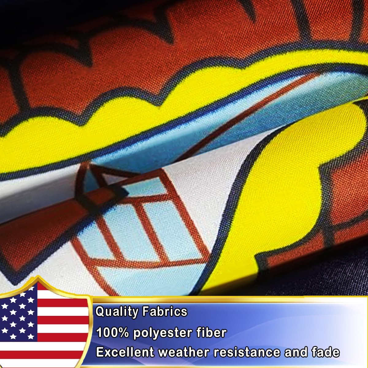 Bandera exterior doble cara azul 3x5ft poliéster 3 capas