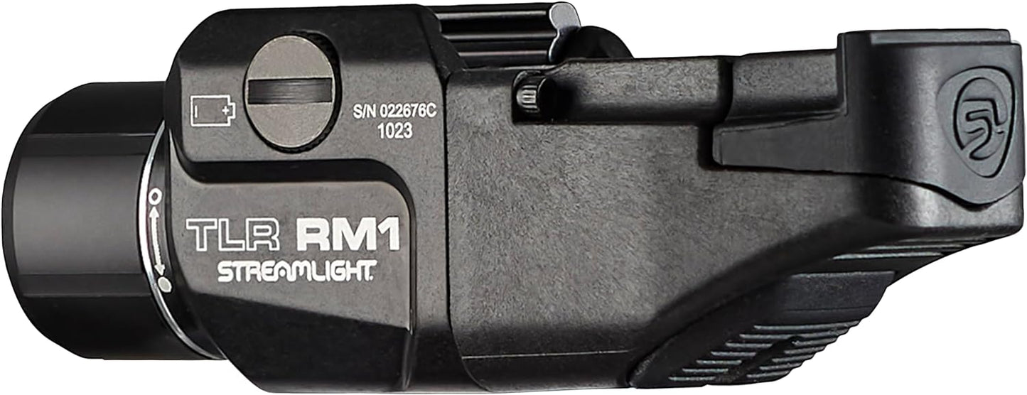 Luz táctica riel 500lúmenes con batería CR123A color negro