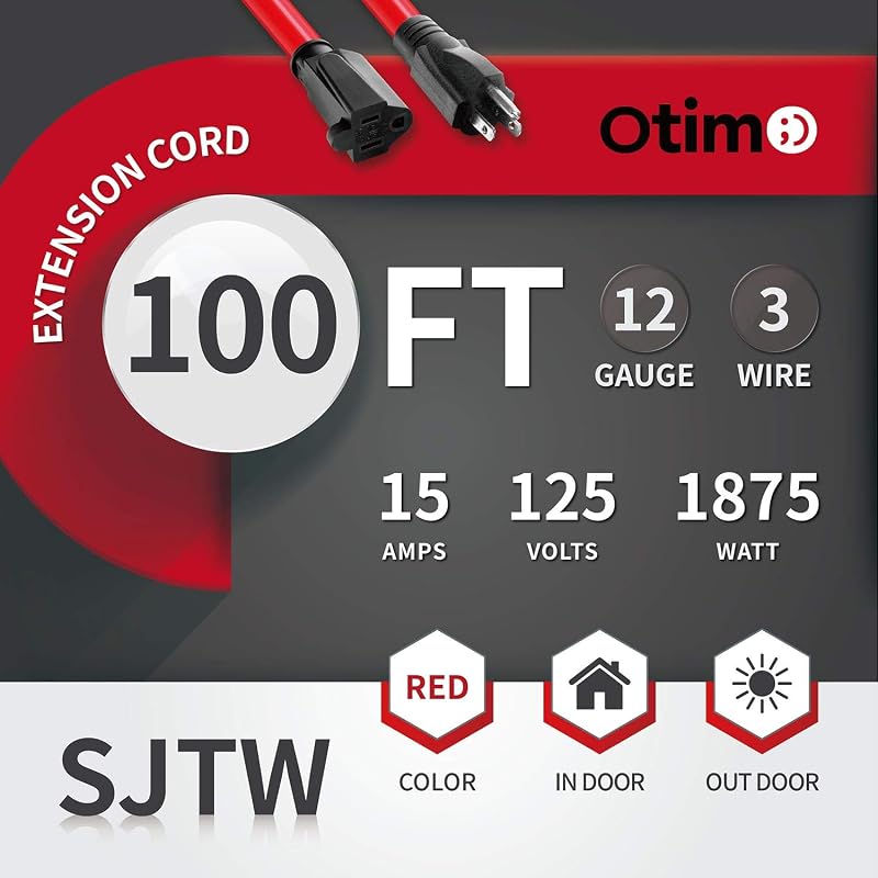 Cable extensión uso rudo exterior 12/3 3 puntas